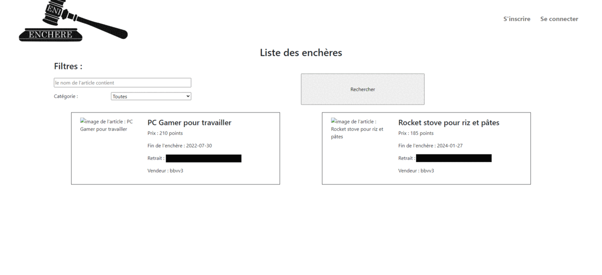 projet ENI-Enchères